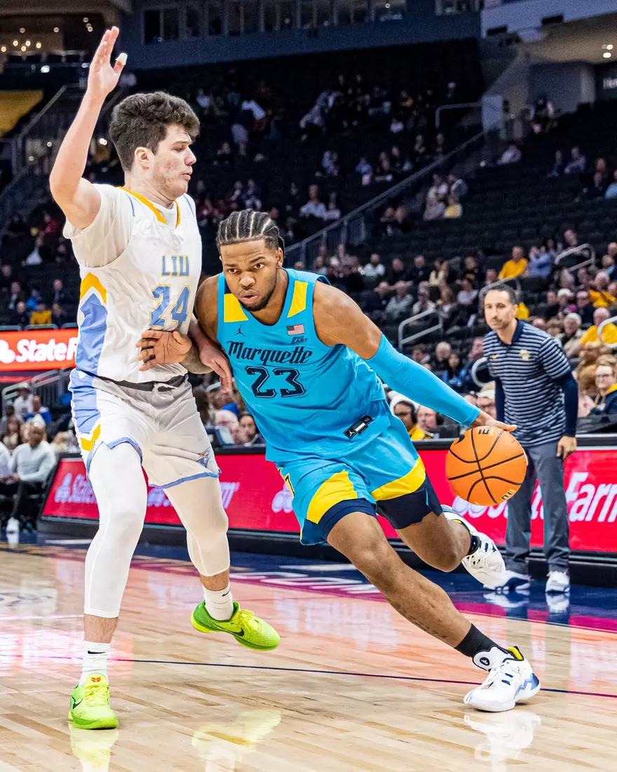 Marquette Men's basketball defeats LIU 95-58 in Fiserv Forum on Thursday November 17, 2022.