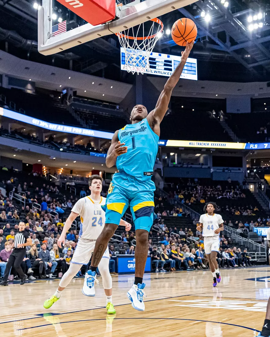 Marquette Men's basketball defeats LIU 95-58 in Fiserv Forum on Thursday November 17, 2022.