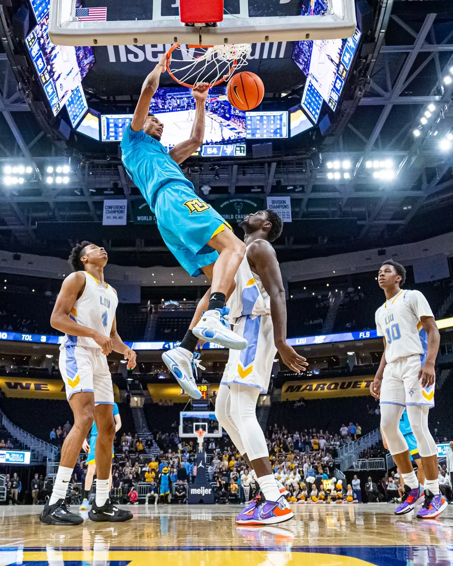 Marquette Men's basketball defeats LIU 95-58 in Fiserv Forum on Thursday November 17, 2022.