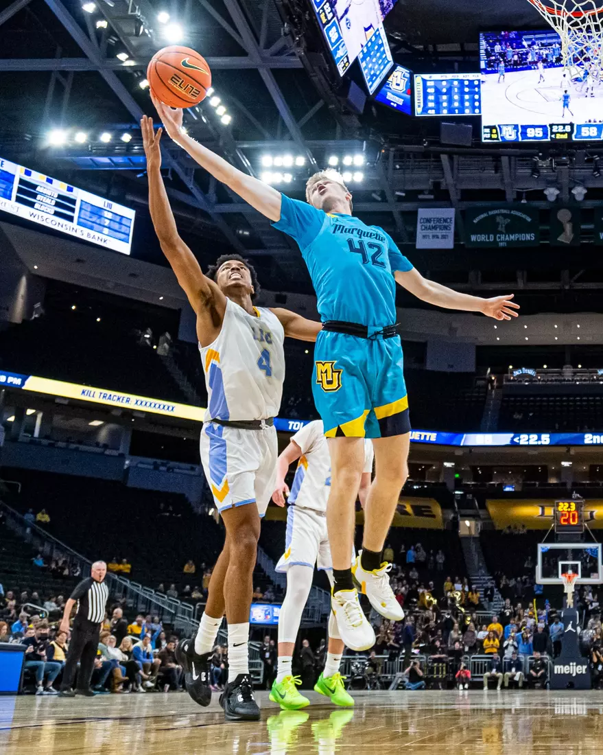 Marquette Men's basketball defeats LIU 95-58 in Fiserv Forum on Thursday November 17, 2022.