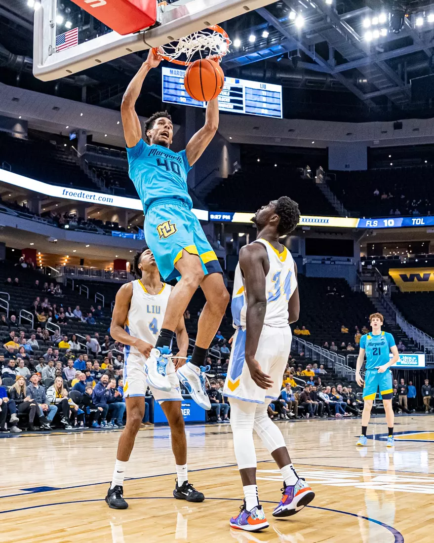 Marquette Men's basketball defeats LIU 95-58 in Fiserv Forum on Thursday November 17, 2022.