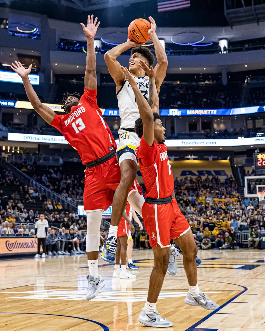 Marquette Men's Basketball beats Radford 79-69 at Fiserv Forum in Milwaukee, WI on Monday November 7, 2022.