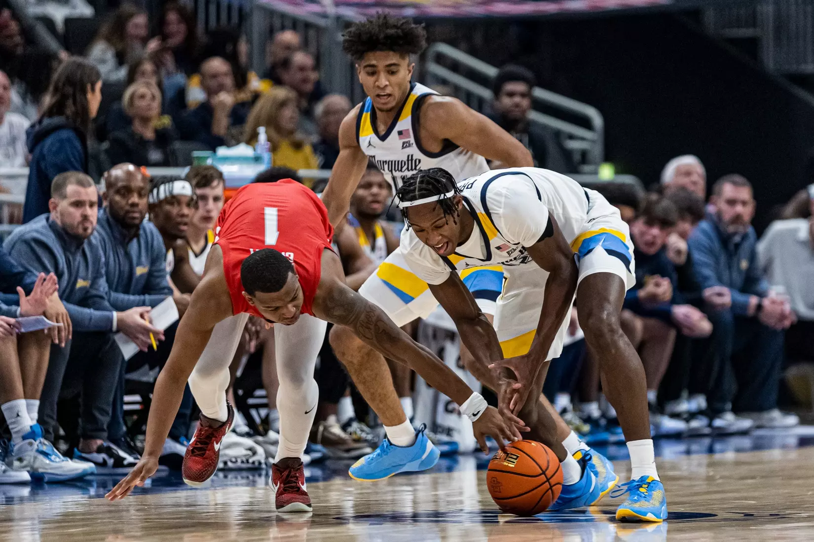 Marquette Men's Basketball beats Radford 79-69 at Fiserv Forum in Milwaukee, WI on Monday November 7, 2022.