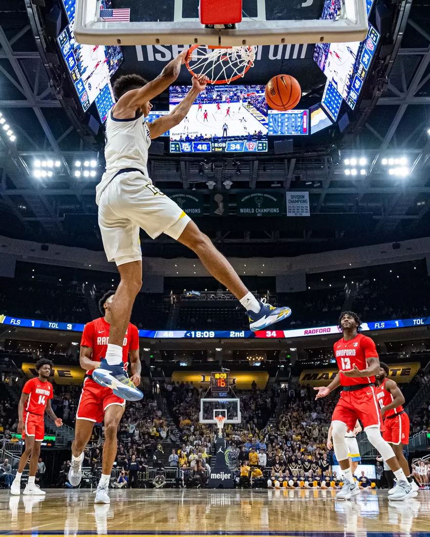 Marquette Men's Basketball beats Radford 79-69 at Fiserv Forum in Milwaukee, WI on Monday November 7, 2022.