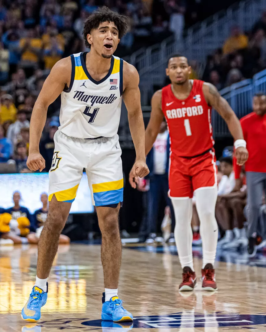 Marquette Men's Basketball beats Radford 79-69 at Fiserv Forum in Milwaukee, WI on Monday November 7, 2022.