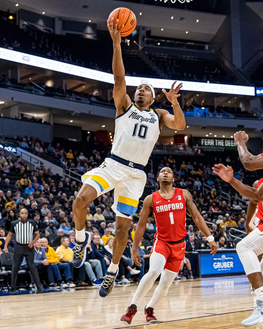 Marquette Men's Basketball beats Radford 79-69 at Fiserv Forum in Milwaukee, WI on Monday November 7, 2022.
