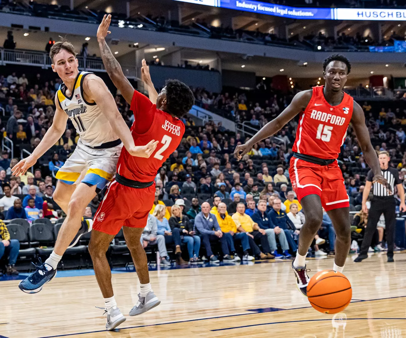 Marquette Men's Basketball beats Radford 79-69 at Fiserv Forum in Milwaukee, WI on Monday November 7, 2022.