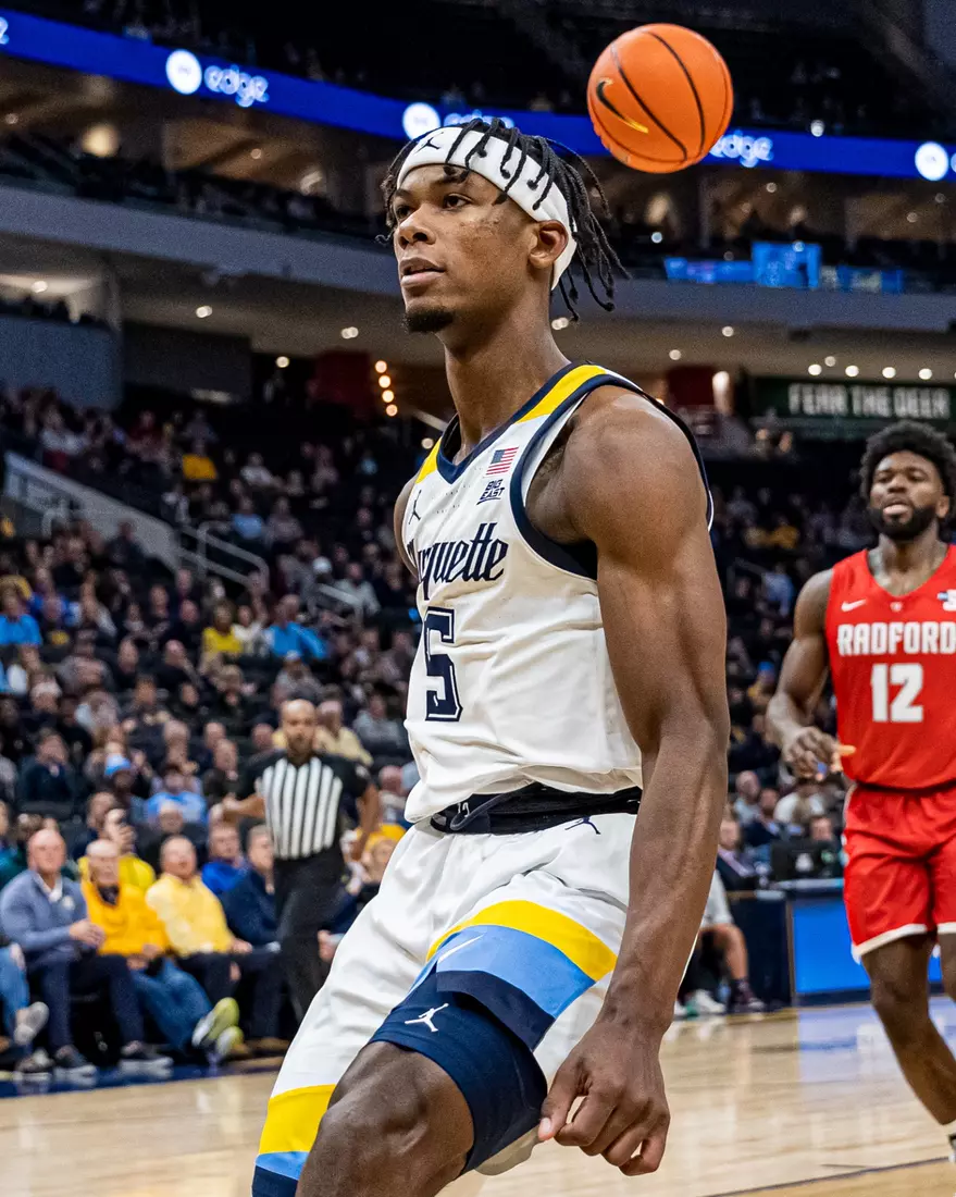 Marquette Men's Basketball beats Radford 79-69 at Fiserv Forum in Milwaukee, WI on Monday November 7, 2022.
