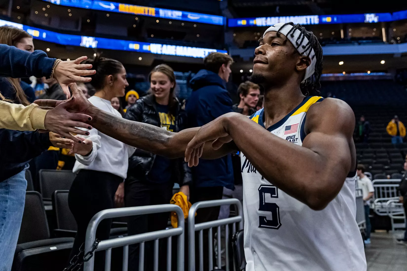 Marquette Men's Basketball beats Radford 79-69 at Fiserv Forum in Milwaukee, WI on Monday November 7, 2022.