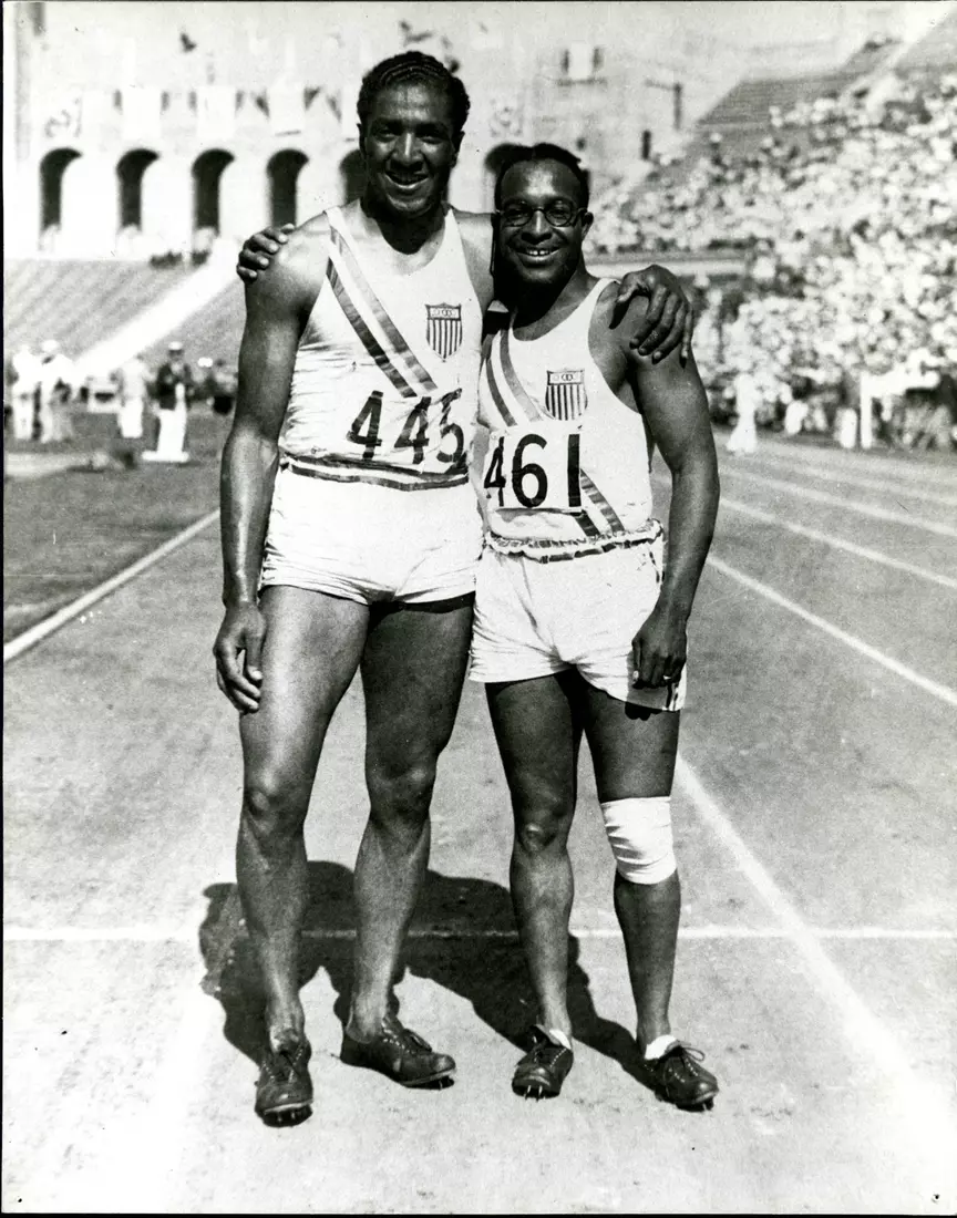 Ralph Metcalfe, 1932 Los Angeles & 1936 Berlin Olympics, 100, 200 and 4x100