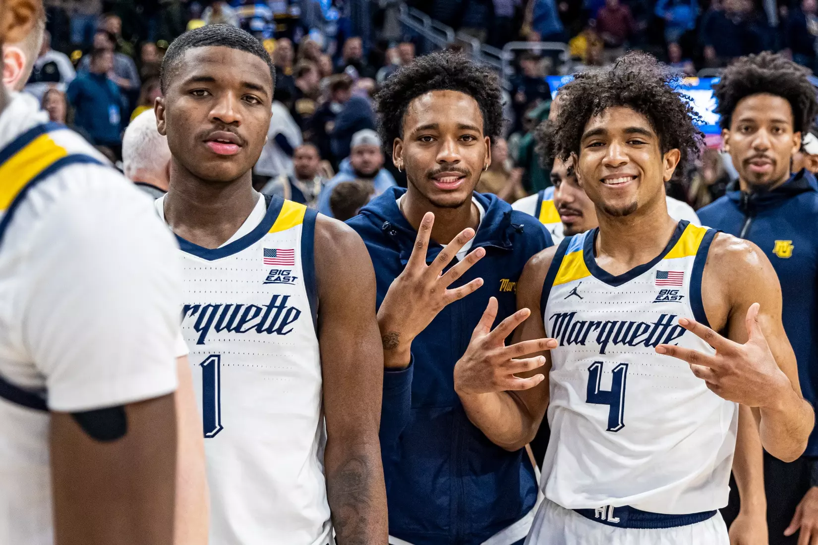 Marquette Men's Basketball defeats Creighton 69-58 at Fiserv Forum in Milwaukee, WI on Friday December, 2022.