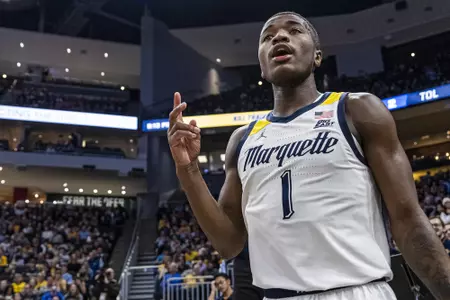 Marquette Men's Basketball defeats Creighton 69-58 at Fiserv Forum in Milwaukee, WI on Friday December, 2022.