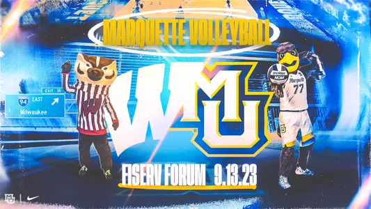 Marquette Wisconsin Volleyball Fiserv Forum