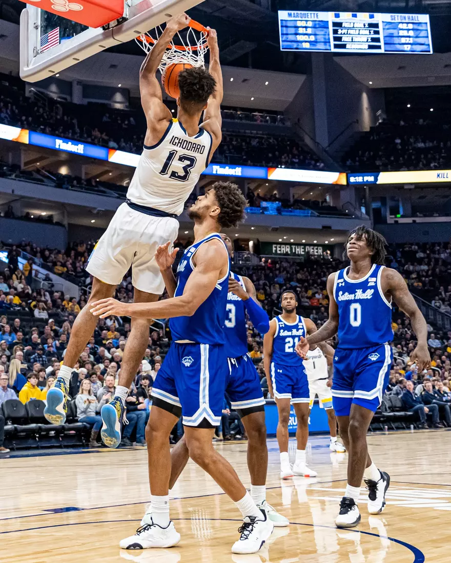 Marquette Men's Basketball defeats Seton Hall 83-69 at Fiserv Forum in Milwaukee, WI on Tuesday December 27, 2022.