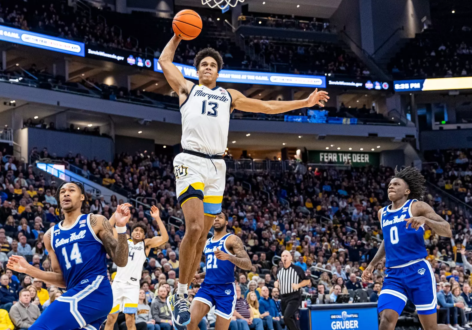 Marquette Men's Basketball defeats Seton Hall 83-69 at Fiserv Forum in Milwaukee, WI on Tuesday December 27, 2022.