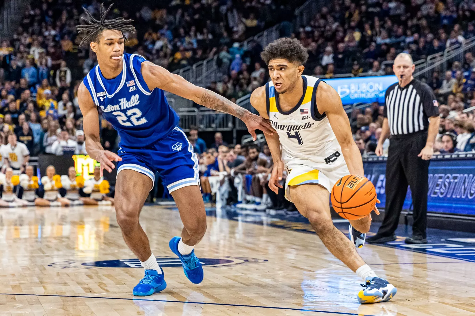 Marquette Men's Basketball defeats Seton Hall 83-69 at Fiserv Forum in Milwaukee, WI on Tuesday December 27, 2022.