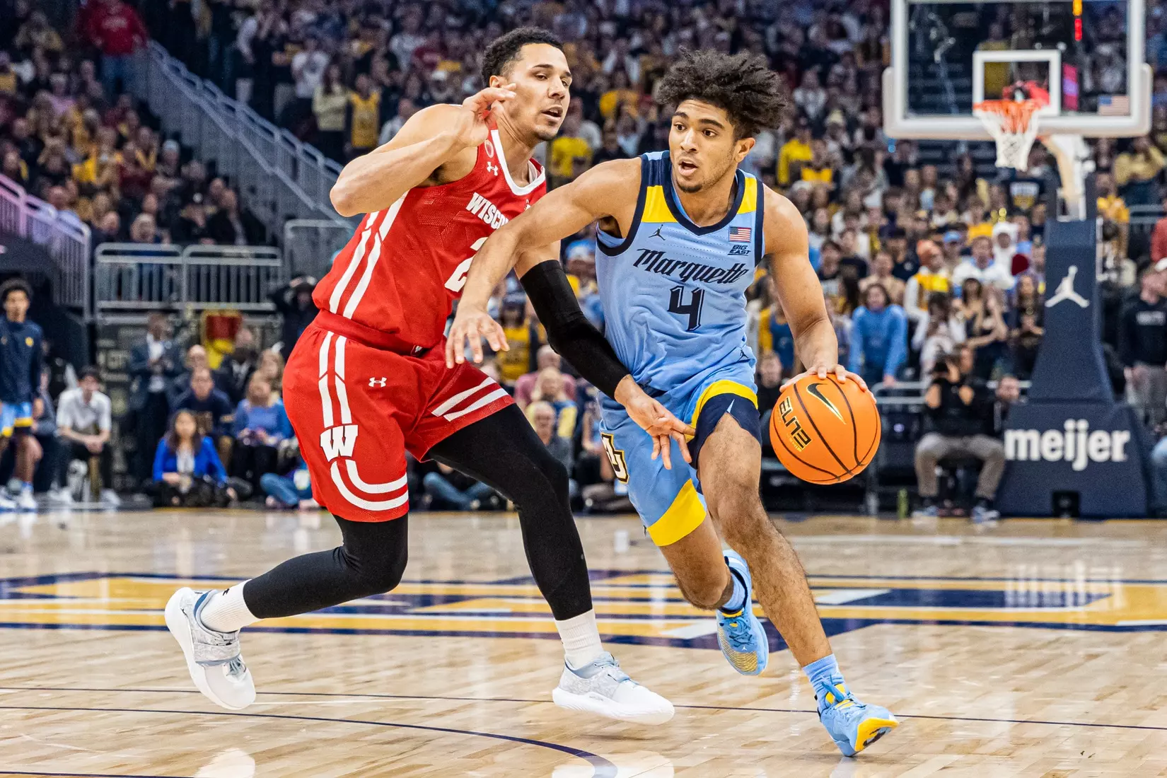 Marquette Men's Basketball falls to Wisconsin 80-77 in overtime at Fiserv Forum in Milwaukee, WI on Saturday December 3, 2022.