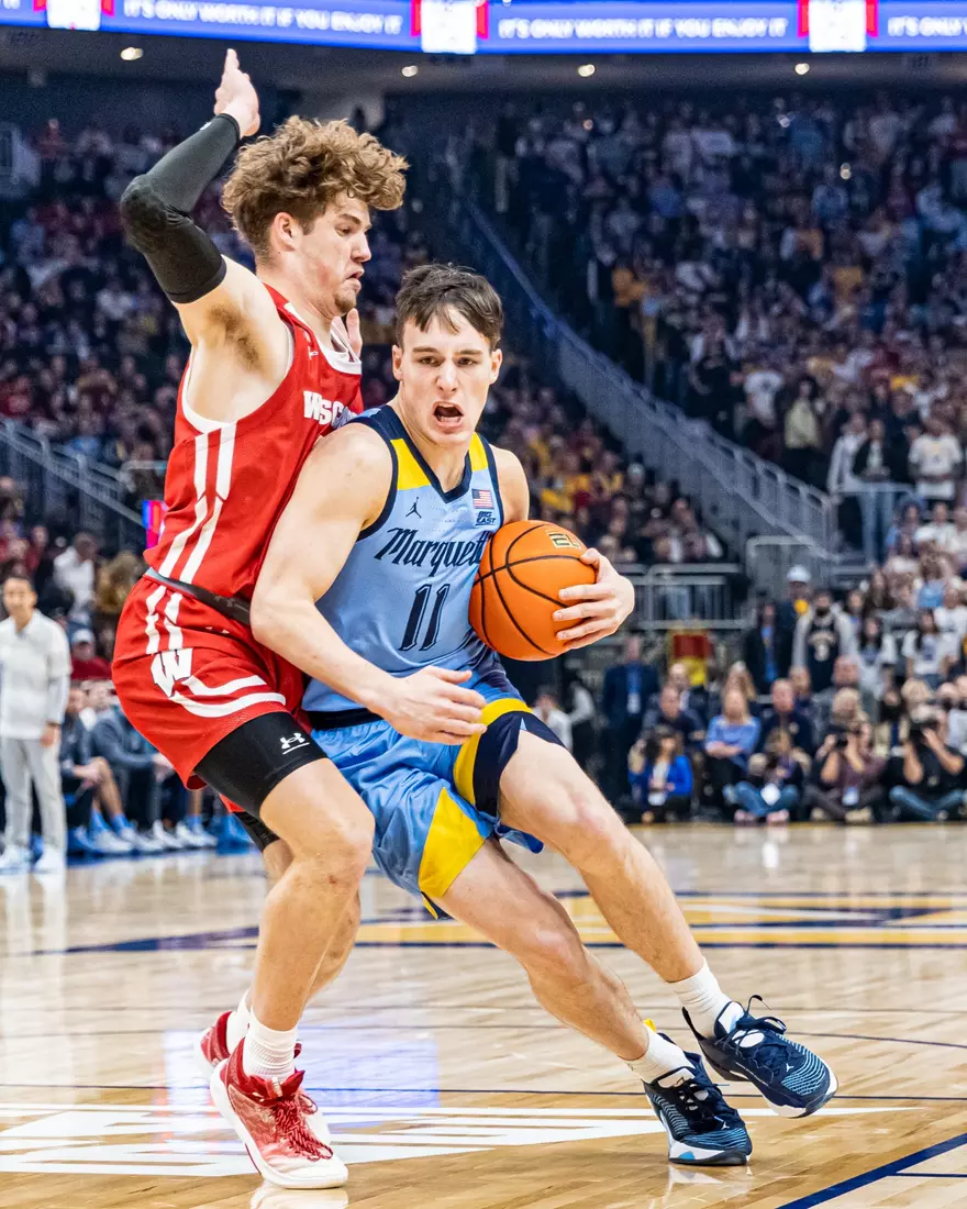 Marquette Men's Basketball falls to Wisconsin 80-77 in overtime at Fiserv Forum in Milwaukee, WI on Saturday December 3, 2022.