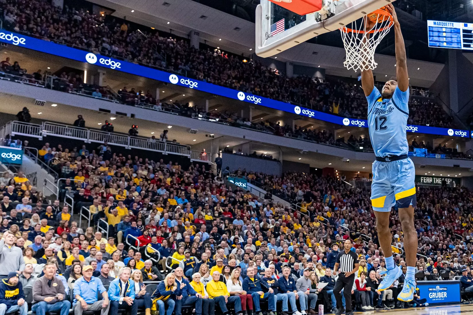 Marquette Men's Basketball falls to Wisconsin 80-77 in overtime at Fiserv Forum in Milwaukee, WI on Saturday December 3, 2022.