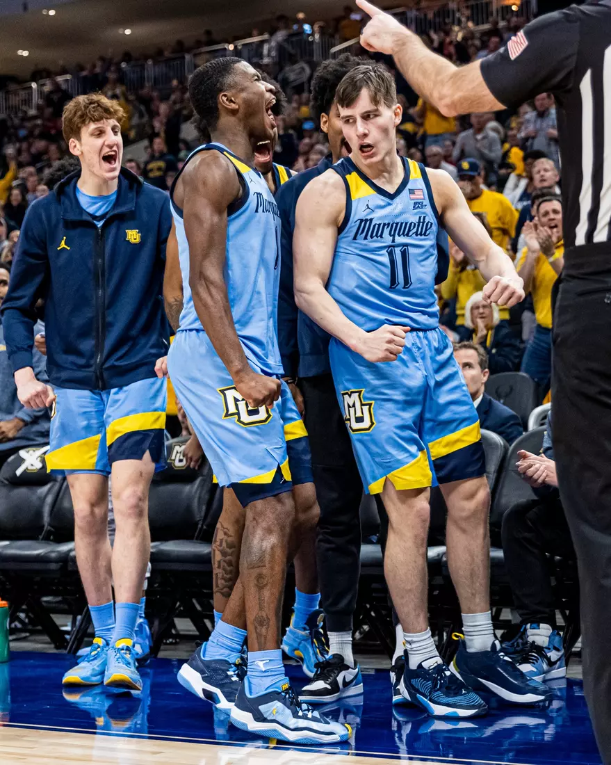 Marquette Men's Basketball falls to Wisconsin 80-77 in overtime at Fiserv Forum in Milwaukee, WI on Saturday December 3, 2022.