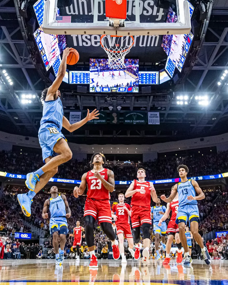 Marquette Men's Basketball falls to Wisconsin 80-77 in overtime at Fiserv Forum in Milwaukee, WI on Saturday December 3, 2022.