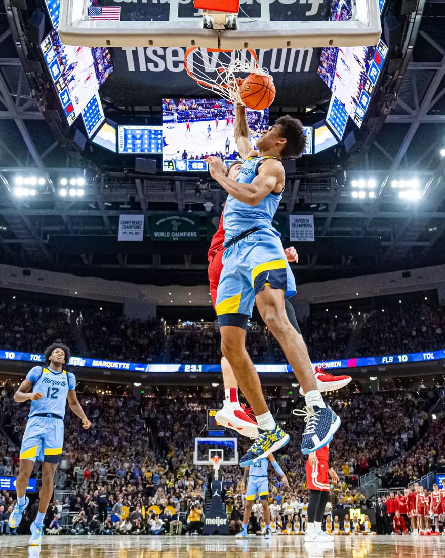 Marquette Men's Basketball falls to Wisconsin 80-77 in overtime at Fiserv Forum in Milwaukee, WI on Saturday December 3, 2022.