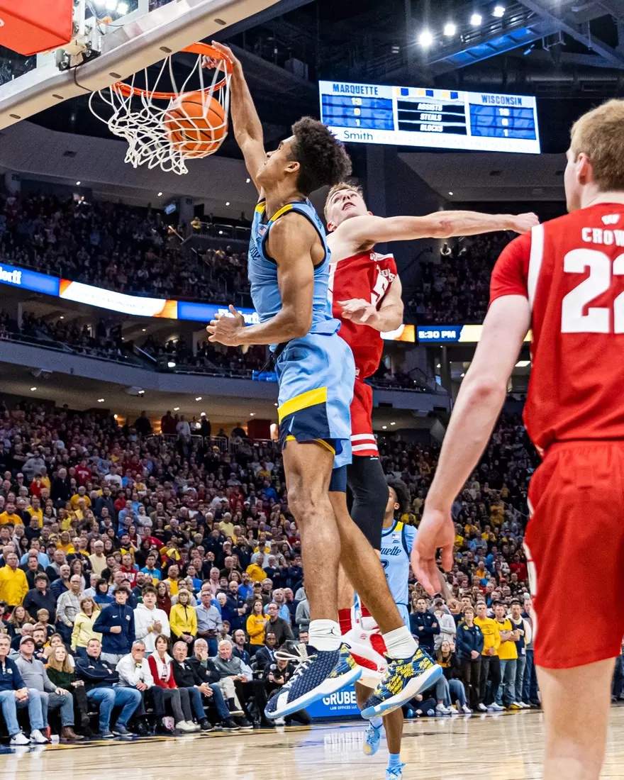 Marquette Men's Basketball falls to Wisconsin 80-77 in overtime at Fiserv Forum in Milwaukee, WI on Saturday December 3, 2022.