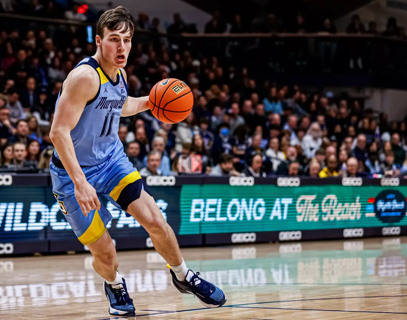 Marquette Men's Basketball defeats Villanova Wildcats 68-66 at Finneran Pavillion on Saturday December 31, 2022.
