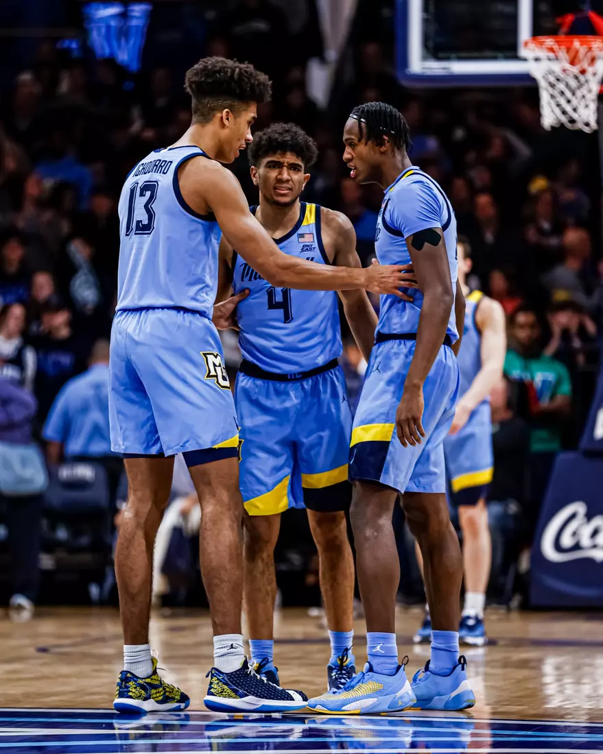 Marquette Men's Basketball defeats Villanova Wildcats 68-66 at Finneran Pavillion on Saturday December 31, 2022.