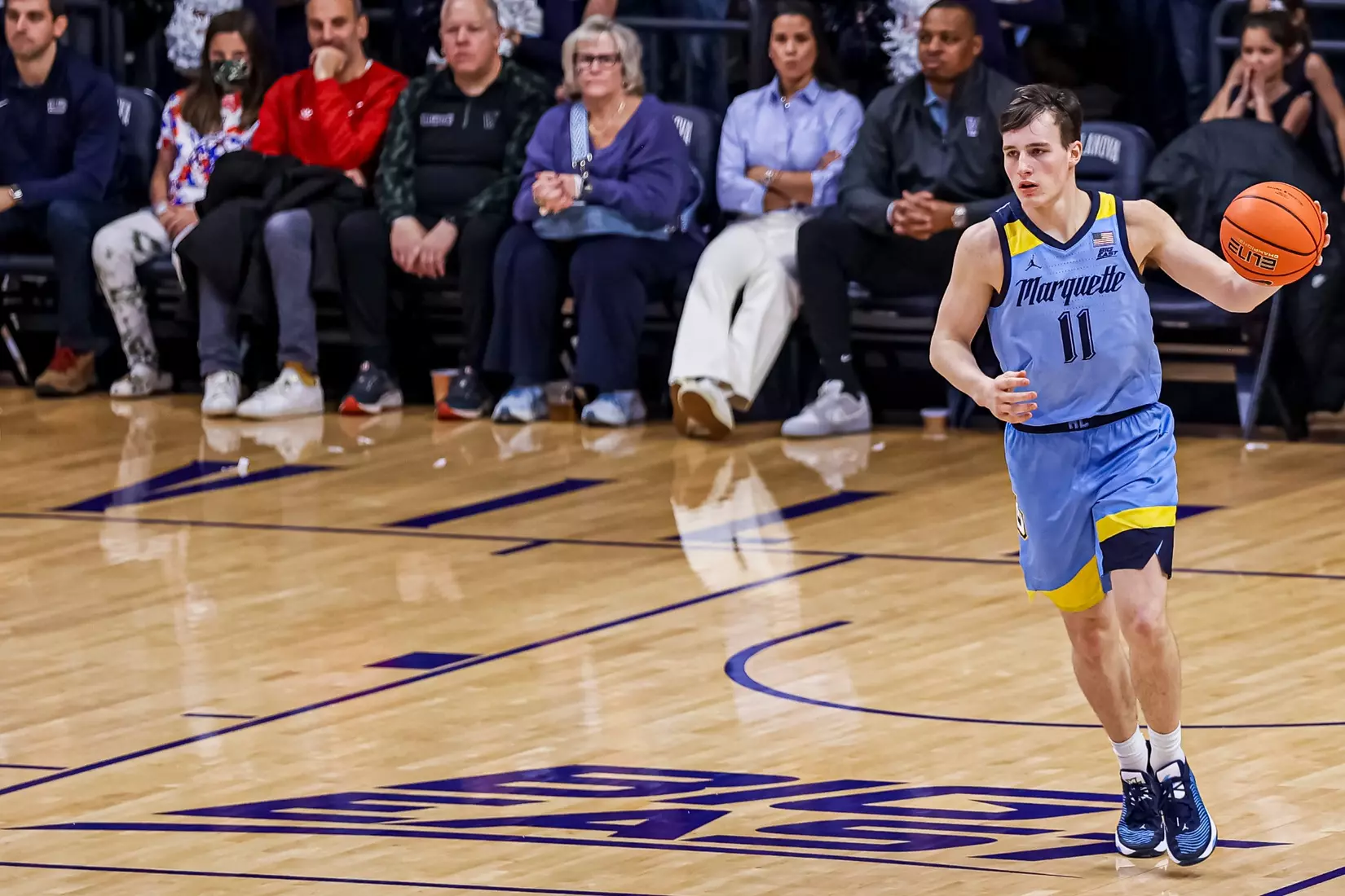 Marquette Men's Basketball defeats Villanova Wildcats 68-66 at Finneran Pavillion on Saturday December 31, 2022.