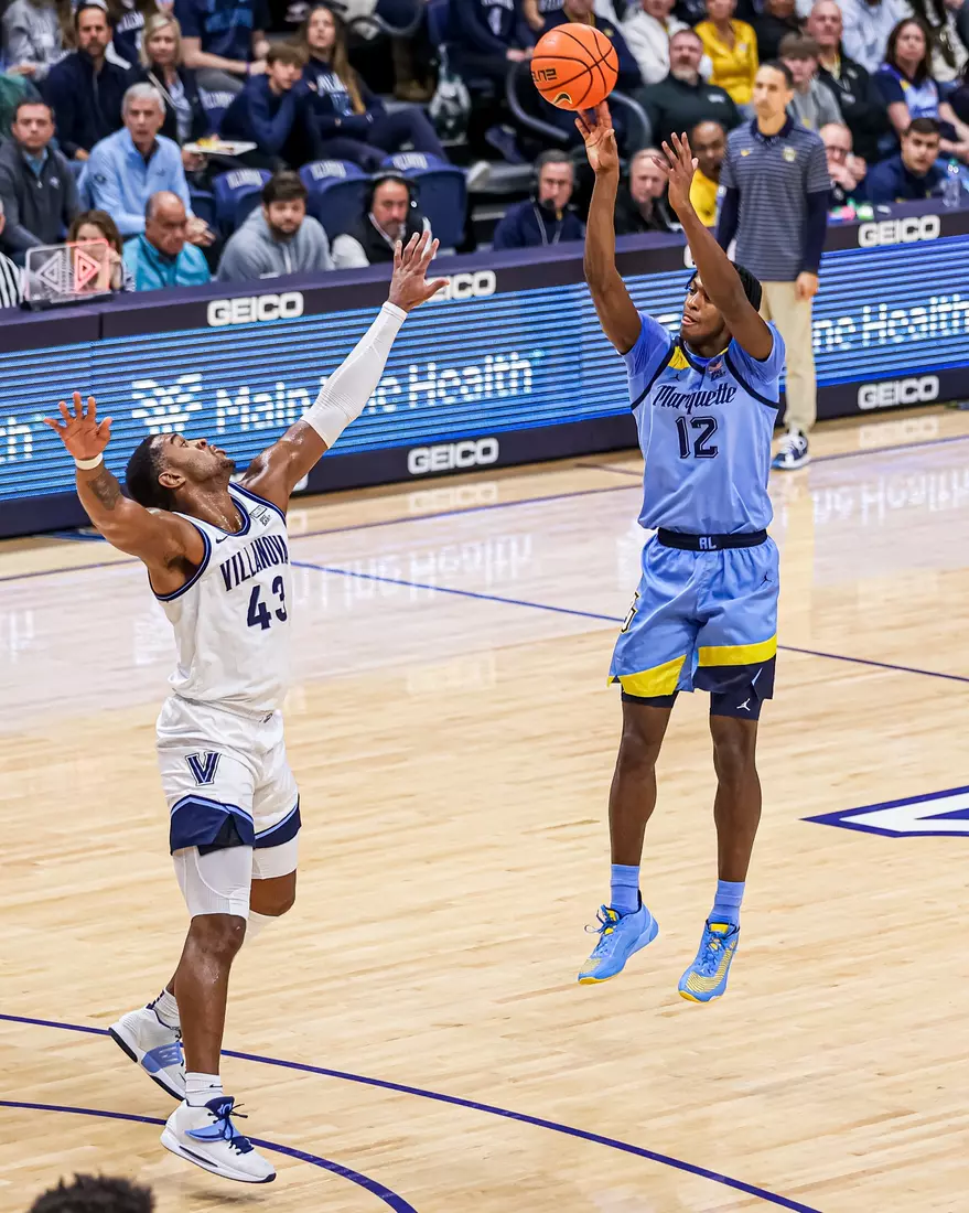 Marquette Men's Basketball defeats Villanova Wildcats 68-66 at Finneran Pavillion on Saturday December 31, 2022.