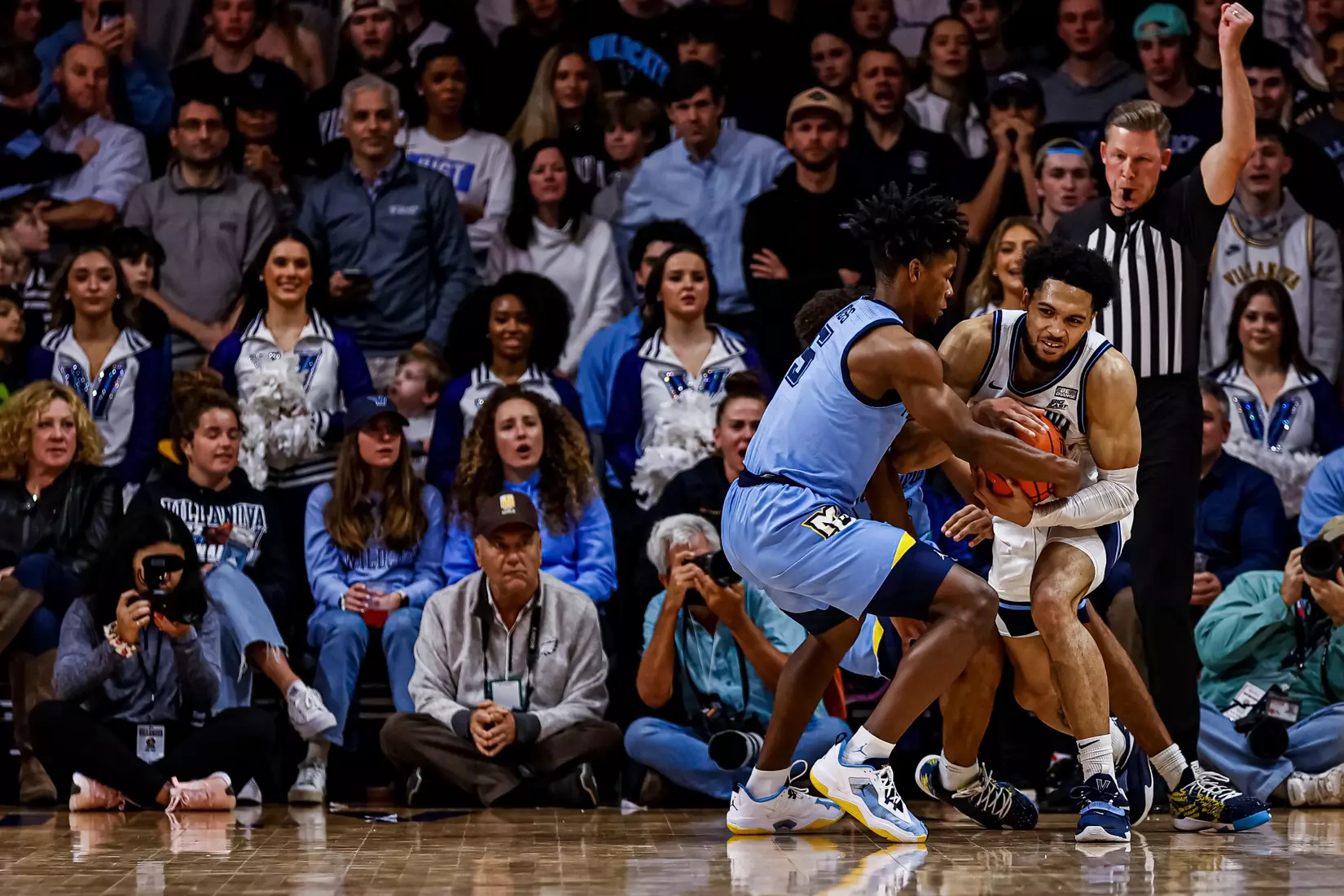 Marquette Men's Basketball defeats Villanova Wildcats 68-66 at Finneran Pavillion on Saturday December 31, 2022.