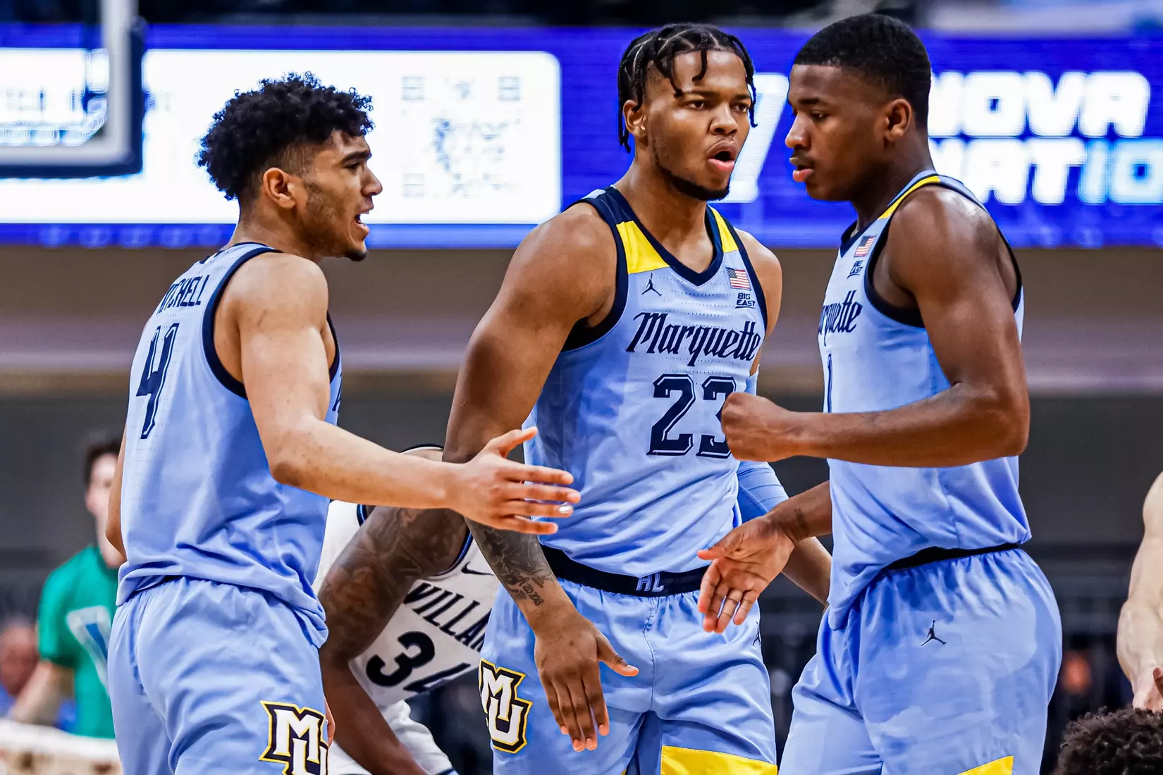 Marquette Men's Basketball defeats Villanova Wildcats 68-66 at Finneran Pavillion on Saturday December 31, 2022.