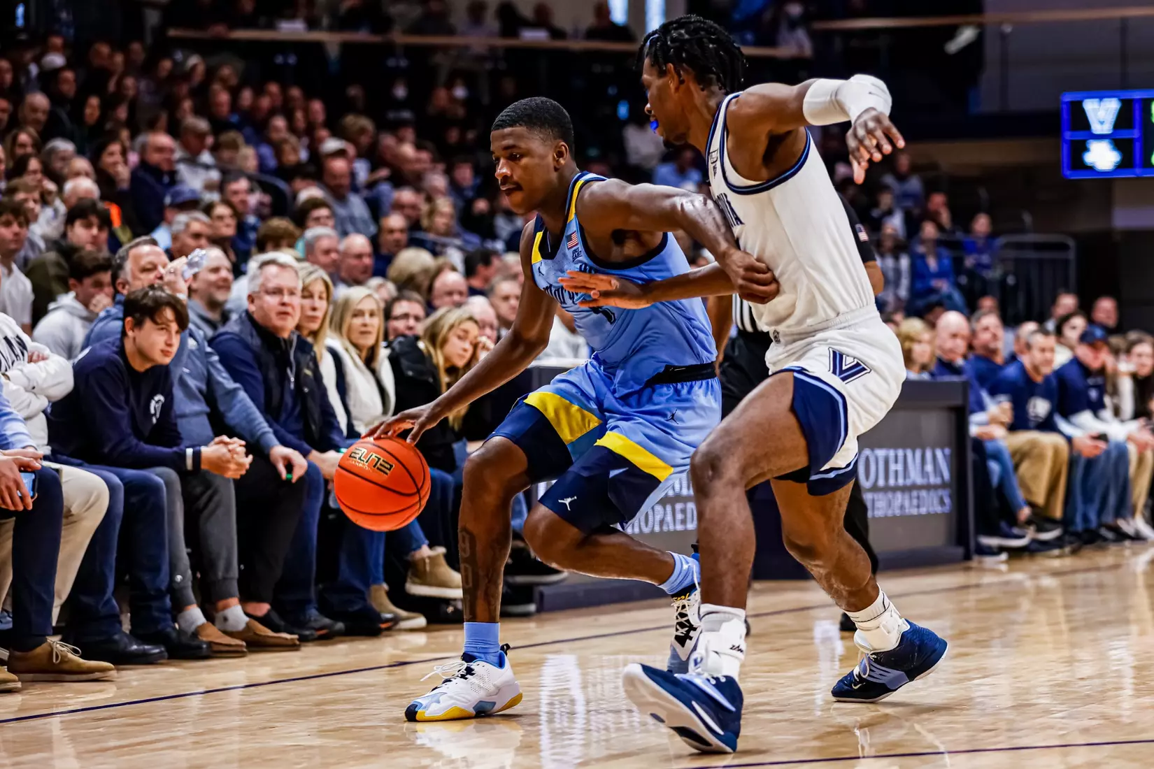 Marquette Men's Basketball defeats Villanova Wildcats 68-66 at Finneran Pavillion on Saturday December 31, 2022.