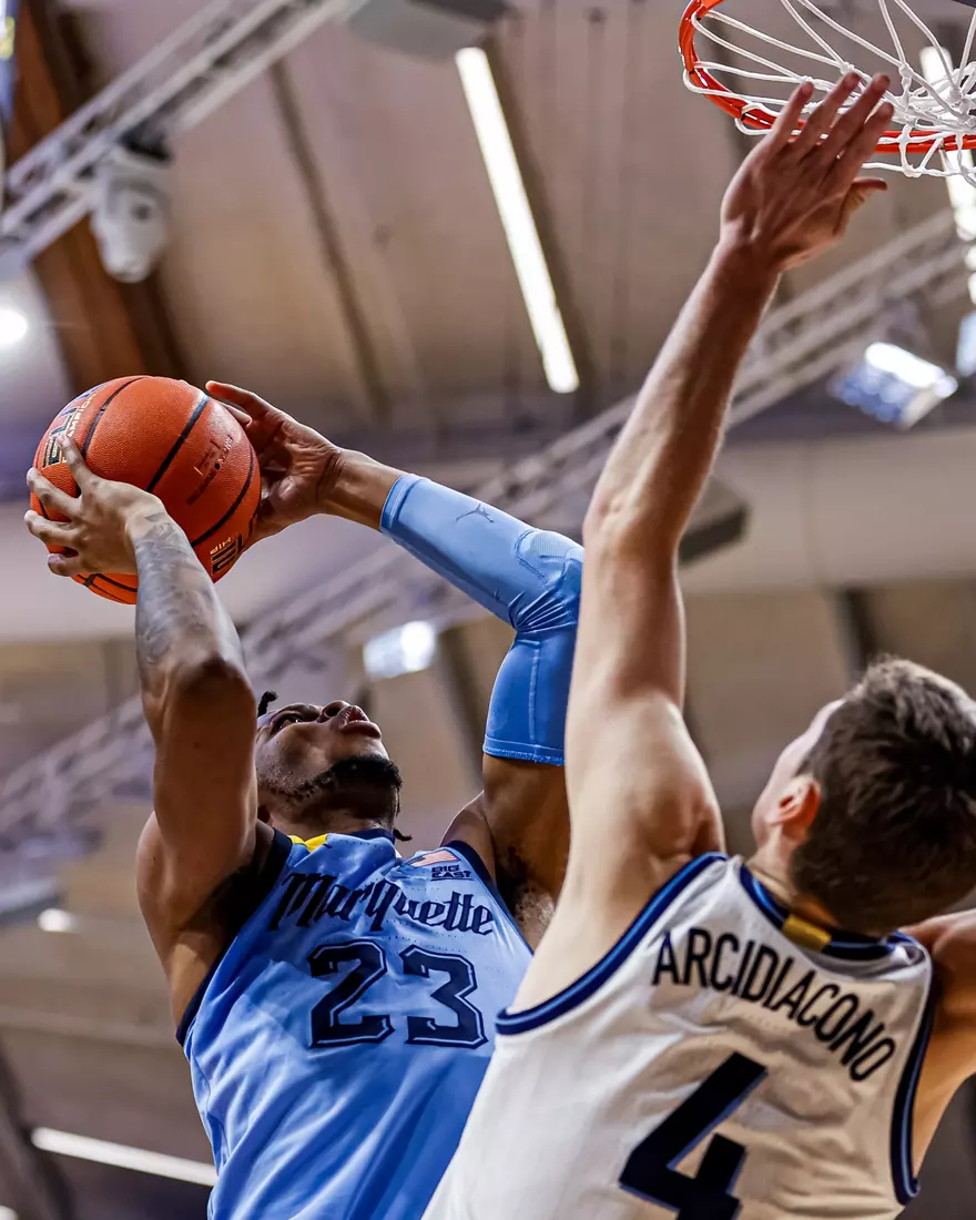 Marquette Men's Basketball defeats Villanova Wildcats 68-66 at Finneran Pavillion on Saturday December 31, 2022.