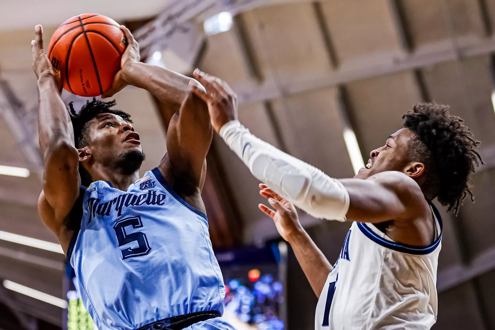 Marquette Men's Basketball defeats Villanova Wildcats 68-66 at Finneran Pavillion on Saturday December 31, 2022.