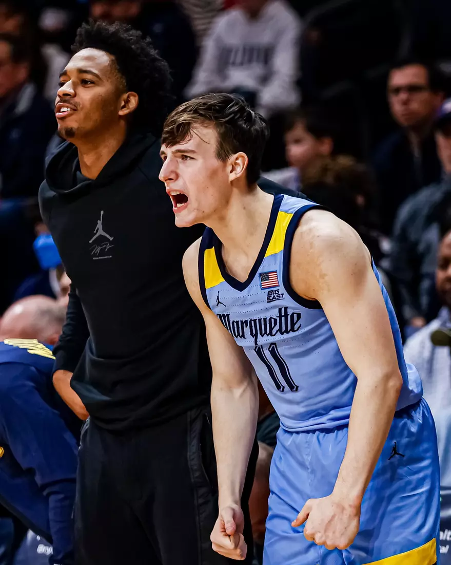 Marquette Men's Basketball defeats Villanova Wildcats 68-66 at Finneran Pavillion on Saturday December 31, 2022.
