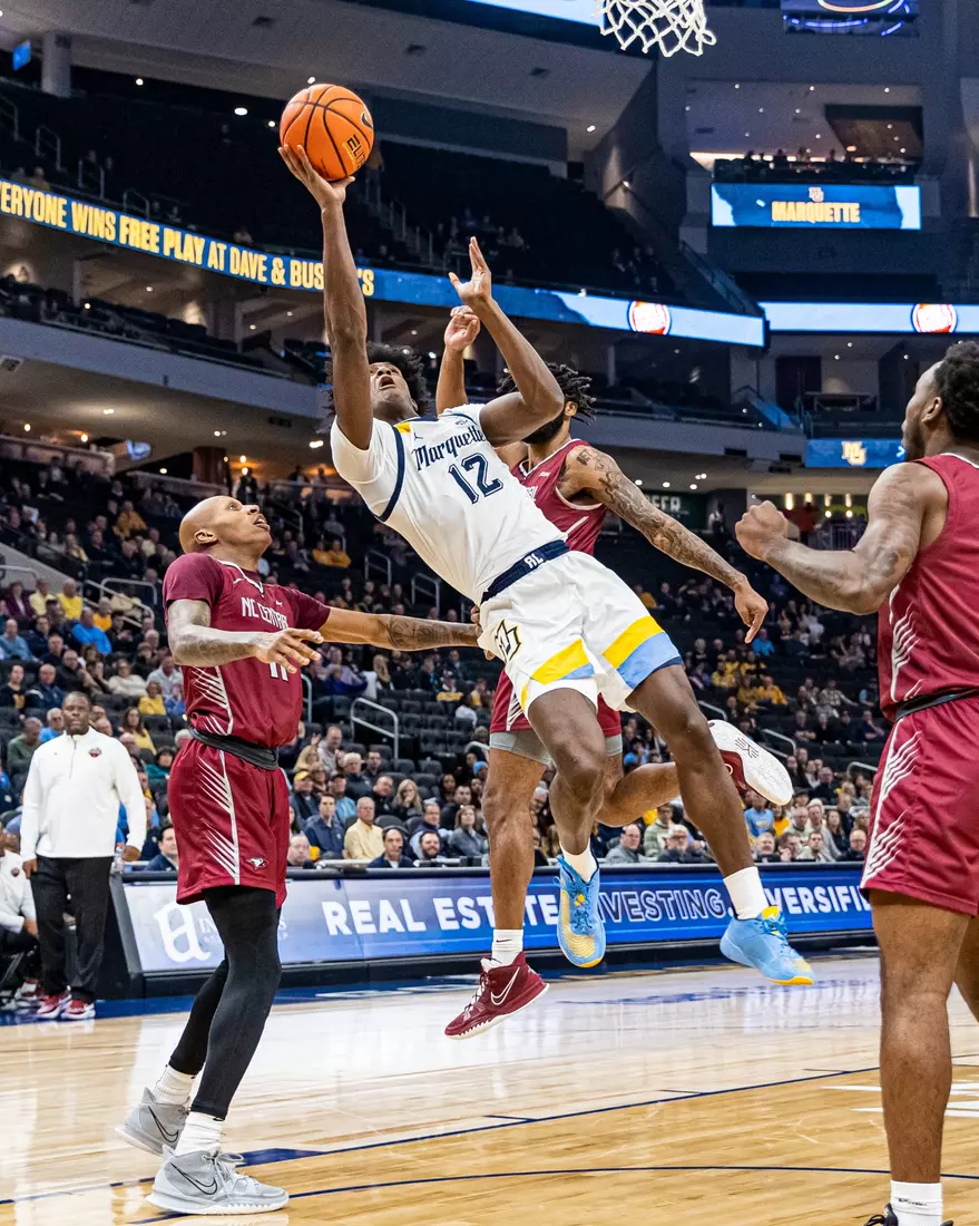 Marquette Men's Basketball defeats NC Central 90-78 at Fiserv Forum in Milwaukee, WI on Tuesday December 6, 2022.