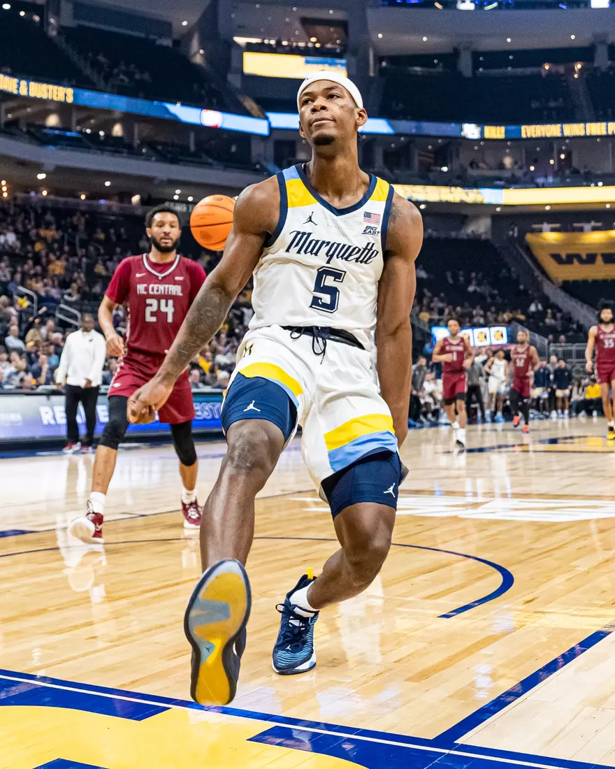 Marquette Men's Basketball defeats NC Central 90-78 at Fiserv Forum in Milwaukee, WI on Tuesday December 6, 2022.