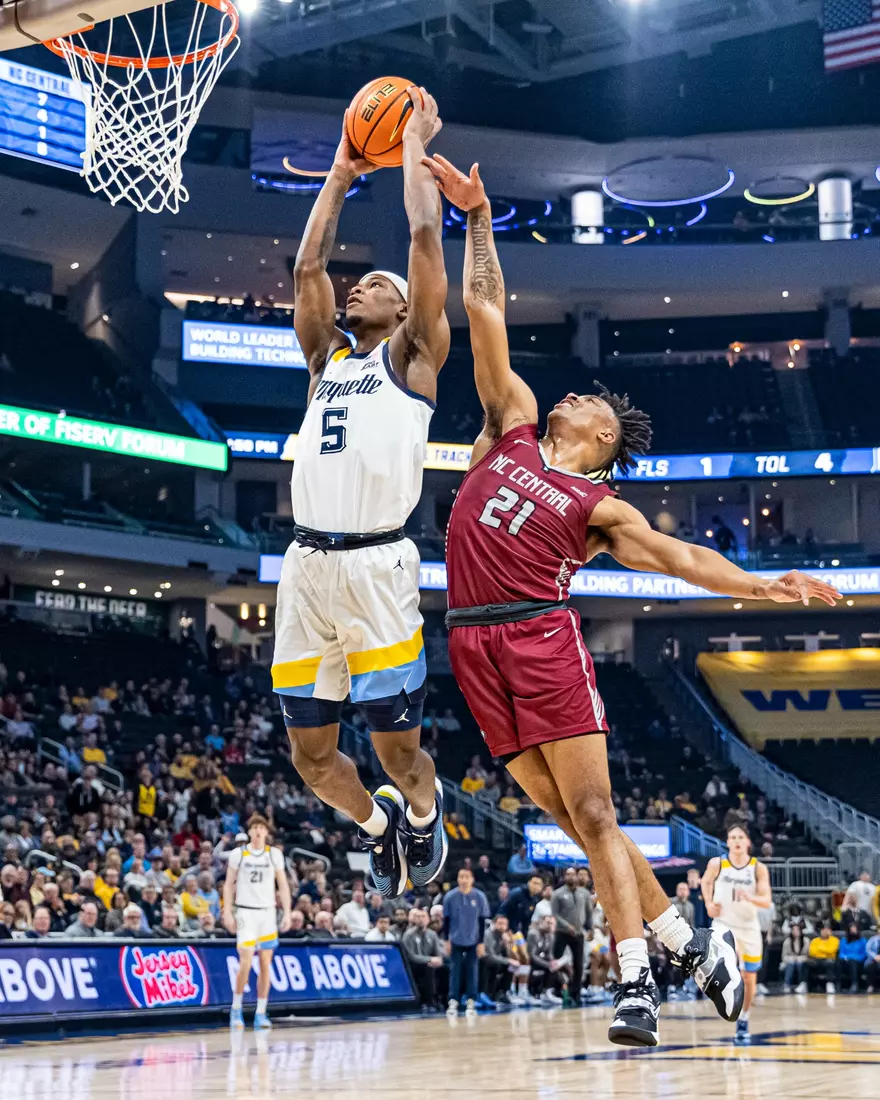 Marquette Men's Basketball defeats NC Central 90-78 at Fiserv Forum in Milwaukee, WI on Tuesday December 6, 2022.