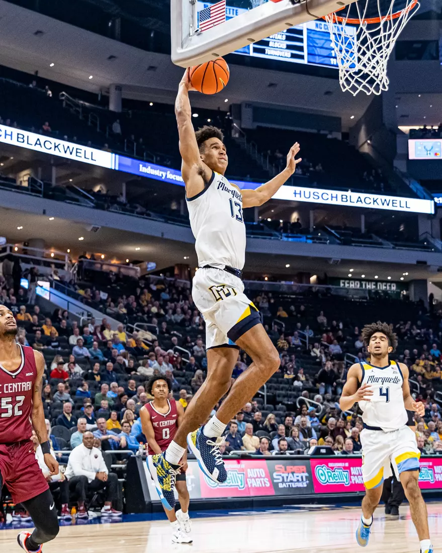 Marquette Men's Basketball defeats NC Central 90-78 at Fiserv Forum in Milwaukee, WI on Tuesday December 6, 2022.