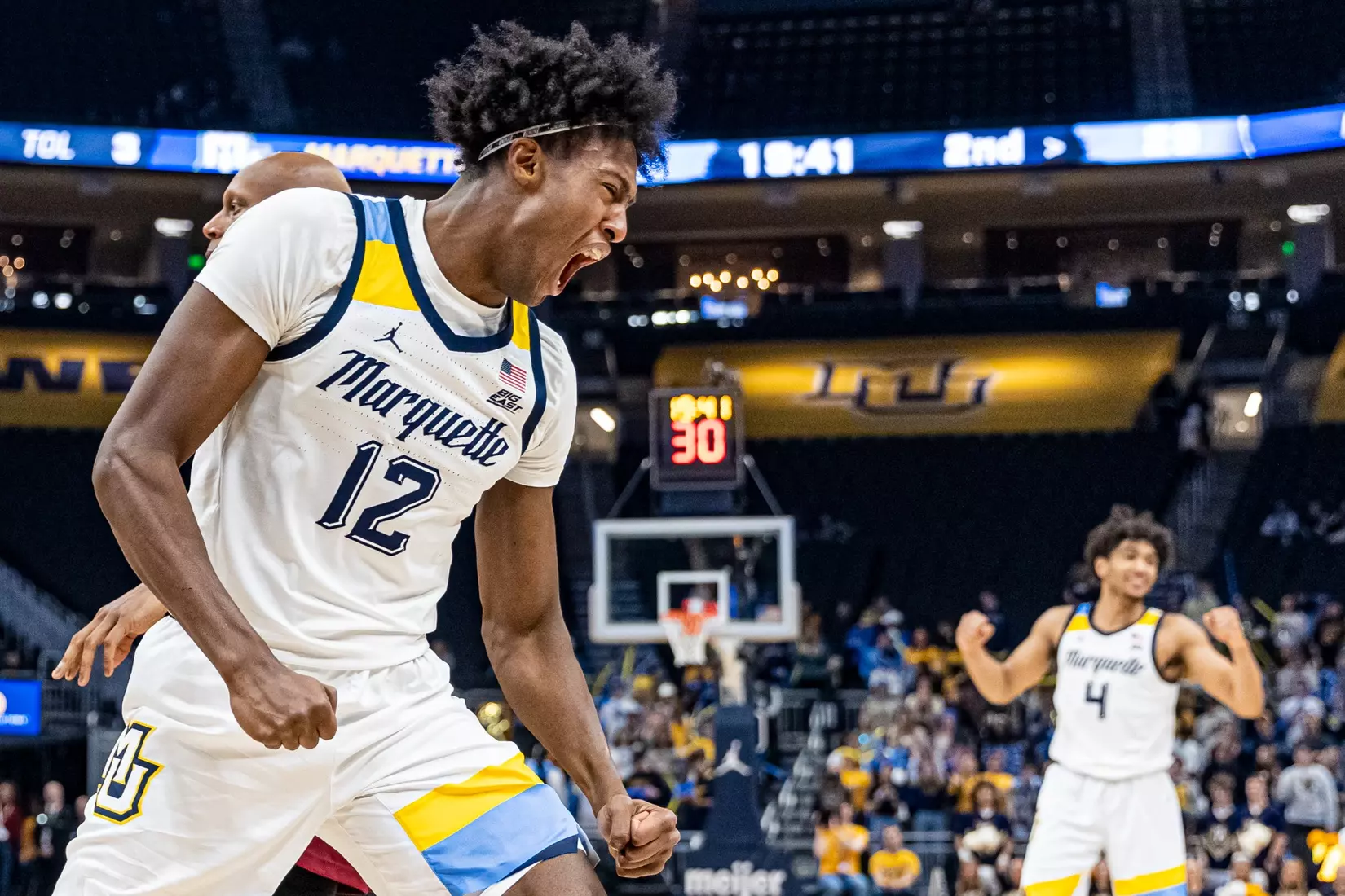 Marquette Men's Basketball defeats NC Central 90-78 at Fiserv Forum in Milwaukee, WI on Tuesday December 6, 2022.