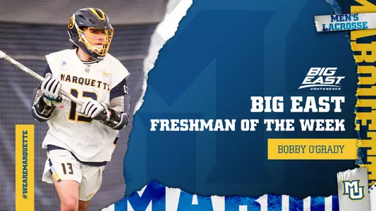 Bobby O'Grady BIG EAST Freshman of the Week