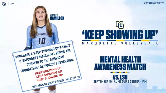 Keep Showing Up Volleyball Aubrey Hamilton