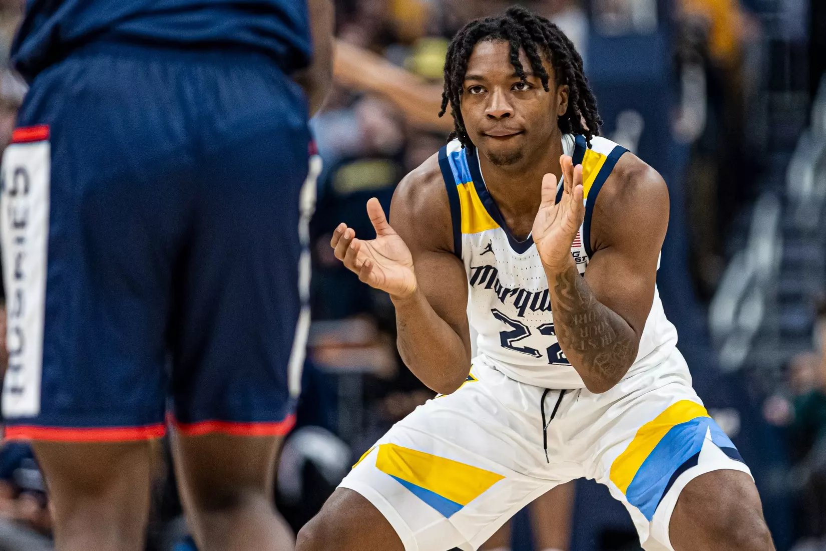 #25 Marquette defeats #6 Connecticut 82-76 at Fiserv Forum in Milwaukee, WI on Wednesday January 11, 2023.