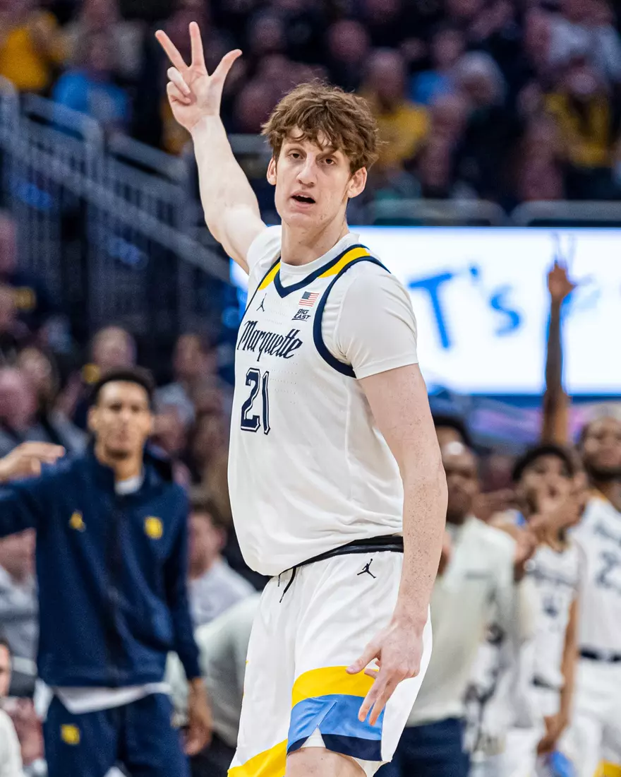 #25 Marquette defeats #6 Connecticut 82-76 at Fiserv Forum in Milwaukee, WI on Wednesday January 11, 2023.