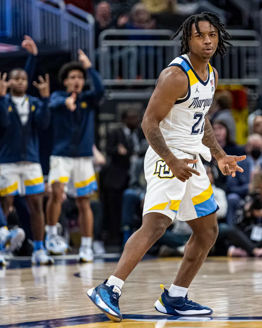#25 Marquette defeats #6 Connecticut 82-76 at Fiserv Forum in Milwaukee, WI on Wednesday January 11, 2023.