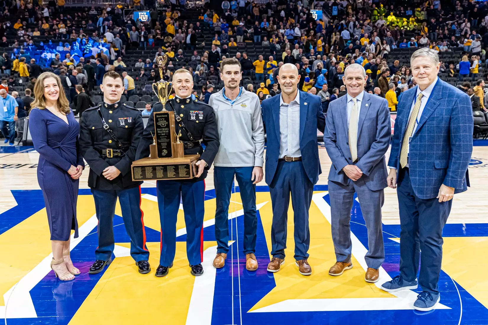 #25 Marquette defeats #6 Connecticut 82-76 at Fiserv Forum in Milwaukee, WI on Wednesday January 11, 2023.