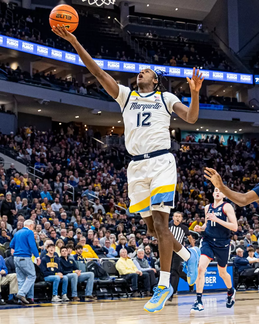 #25 Marquette defeats #6 Connecticut 82-76 at Fiserv Forum in Milwaukee, WI on Wednesday January 11, 2023.