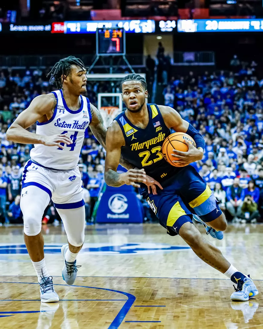 #20 Marquette defeats Seton Hall 74-53 in Newark, NJ on Saturday January 21, 2023.